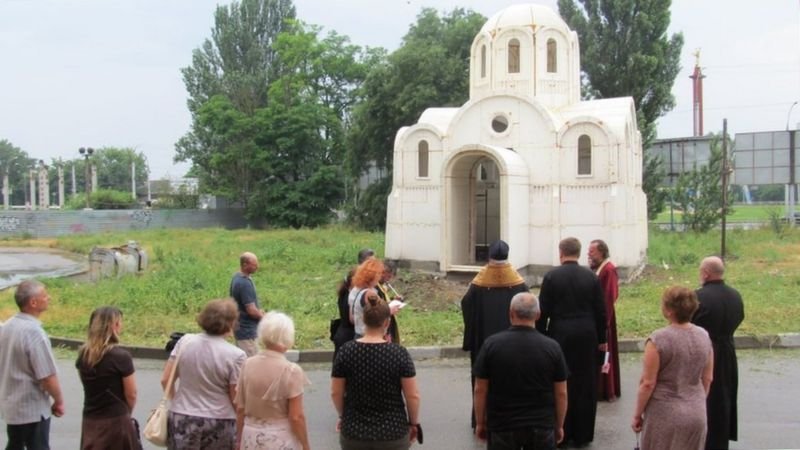 В Херсоне построили церковь из пенопласта
