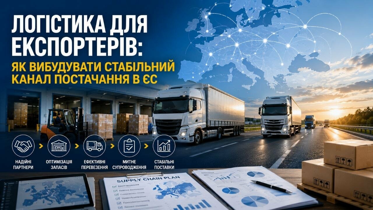 Логістика для експортерів: як вибудувати стабільний канал постачання в ЄС